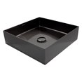 thumbnail image 3 of Ovalin Lavabo Rubinett Cuadrado Acero Inoxidable 304 Color Negro, 3 of 7