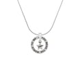 thumbnail image 2 of Delight Jewelry Silvertone Mini ''Believe'' Star Silver-tone You Mean the World to Me Ring Necklace, 18", 2 of 4