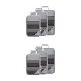thumbnail image 2 of relayinert 1/2/3/5 3pack/lot Waterproof And Durable Storage Cubes - Enjoy On Trips No Loose Thread Grey 2PCS, 2 of 6