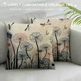 thumbnail image 3 of Nawypu Outdoor Spring Patio Furniture Throw Pillow Covers Bee Butterfly Dragonfly Boho Flowers Decorative Cushion Cases Garden Herb Ladybug Dandelion Decoration for Bench Porch Couch, 3 of 5