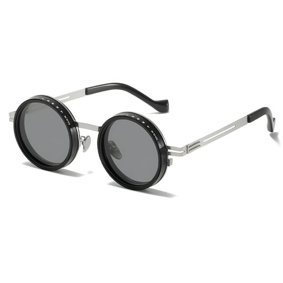 GJX Adjustable Tint Polarized Sunglasses,1-9 Gear Nd Filter Round Lens,Uv Protection Anti-Glare Gear Summer Essentials,Unisex Style Vintage Sunglasses for Beach,Driving Etc