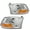 Chrome Amber, variant on For 2009-2012 Dodge Ram 1500 2500 3500 Black Clear Headlights Assembly Pair