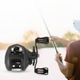 thumbnail image 4 of Carrete de pesca giratorio de fibra de carbono, carrete para baitcasting, herramienta de pesca, accesorioRS100R (mano derecha), 4 of 10