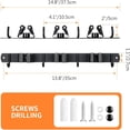 Broom Hanger and Mop Holder, Heavy Duty Garden Tool Organizer Rack Rake ...