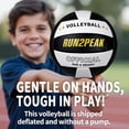 thumbnail image 3 of Voleibol RUN2PEAK, talla 5, suave, de poliuretano para jóvenes, interiores y exteriores, 3 of 9