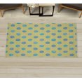 thumbnail image 1 of Retro Decorative Rug, Watercolor Paint Style Nostalgic Style Polka Dot Pattern Theme Classic, Quality Carpet for Bedroom Dorm and Living Room, 6 Sizes, Pale Yellow, by Ambesonne, 1 of 1