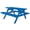 Blue, variant on Keystone Amish Co. Poly Composite Table with attached Benches, 5-Foot, Aruba