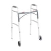 Folding 2-button walker, 5" wheels-glides, junior, case of 4
