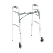 Folding 2-button walker, 5" wheels-glides, junior, case of 4