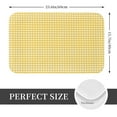 thumbnail image 2 of Rateoe Yellow Gingham Pattern Flannel Door Mat Indoor Outdoor Entrance, Waterproof All-Weather Doormat,Fade Resistant, Low Profile Entryway Mat 16x24in, 2 of 7