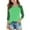 A152 Green, variant on 3/4 Sleeve Tops for Girls Raglan Leopard Print Crew Neck T Shirts Trendy Casual Cute Y2K Kids Toddler Clothes Teen Tee Shirts Fall Outfits, Size 4-15
