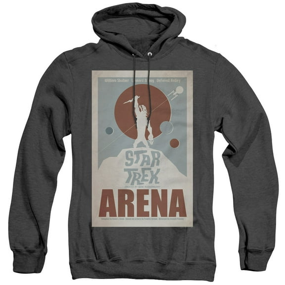 Star Trek Tos Episode 18 Adult Heather Hoodie Sweatshirt Black