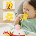 thumbnail image 7 of Eespoir Puzzle Early Education Crab Pulling Rope, Pulling Soothing Doll Bed Bells Toy, Handcart Baby Cart Ringing Pendant, For 0-3 Year Old Baby, Sensory Play, Fine Motor Skills, 7 of 7