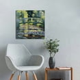 thumbnail image 4 of HENGT The Water Lily Pond by Claude Monet Giclee Canvas Prints Wrapped Gallery Wall Art | Stretched and Framed Ready to Hang - 16x16 inch, 4 of 4