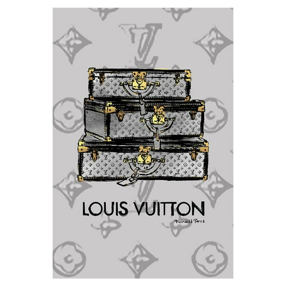 FASHION LUXURY TRUNKS - 16"x20" Canvas