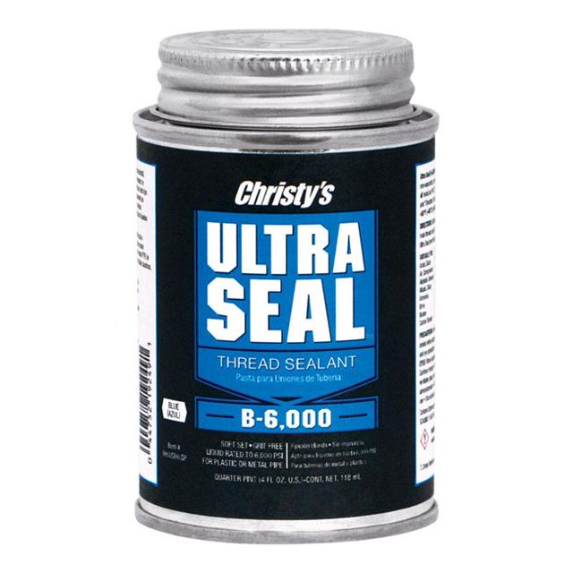 T Christy 4807137 4 oz Christys Ultra Seal Blue PVC CPVC & ABS Thread Sealant