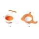 thumbnail image 5 of Cateissary Escurridor bonito, fregadero de plástico, estante para frutas y verduras, filtro, colador, colador de basura para alimentos, estante, Almacenamiento y organización del hogar Naranja, 5 of 6