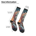 thumbnail image 2 of Pofeuu Starry Sky Cute Horse Print Stockings, Adult Running Hiking Socks for Youth and Adult, 2 of 6