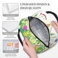 thumbnail image 3 of Fotbe Plants and Insects Pattern Lunch Bag , Insulated Lunch Box, Small Leakproof Cooler Food Lunch Containers Reusable Lunch Tote Bags, 3 of 6
