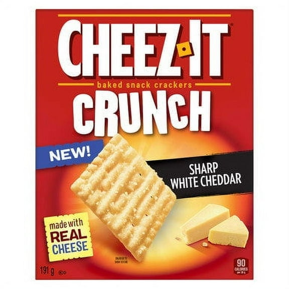 Cheez-It Crunch, Sharp White Cheddar, 191g/6.7 oz., {Imported from Canada}