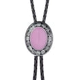 thumbnail image 1 of Sonducket Bolo Tie Turquoise Western Hat Light Collar ajustable Corbatas Diseño único Corbata Accesorios de disfraces Mujeres Pink agate Type11 NO11, 1 of 5