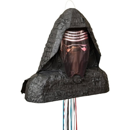 Kylo Ren Star Wars Pinata, Pull String, 17 x 16, 1ct