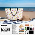 thumbnail image 5 of Wukai Tropical Fruit Print Zipper Bag,large Beach Tote Bag,Waterproof Sandproof Bag,Grocery and Picnic Tote Travel Bag, 5 of 5