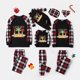 thumbnail image 1 of Pijamas familiares navideños a juego, Let's Get Lit Christams en julio, conjuntos de pijamas negros de manga larga, 1 of 4
