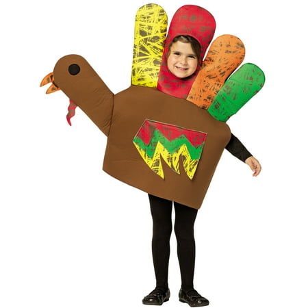 Hand Turkey Child Halloween Costume, One Size,