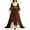 AA-Coffee, variant on QATAINLAV Halloween Dresses for Women Medieval Renaissance Court Gothic Dress Off Shoulder Lace-Up Wedding Guest Dresses Coffee L