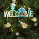thumbnail image 4 of Letrero de bienvenida de madera para Navidad, para colgar en la pared, para playa, barco, temática costera, adorno para puerta de casa. alce árbol de navidad, 4 of 7