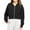 Black, variant on FAIWAD Girls Cropped Hoodie Zip Long Sleeve Sweatshirts with Pockets Kids Lightweight Casual Outwear, 5-14Years