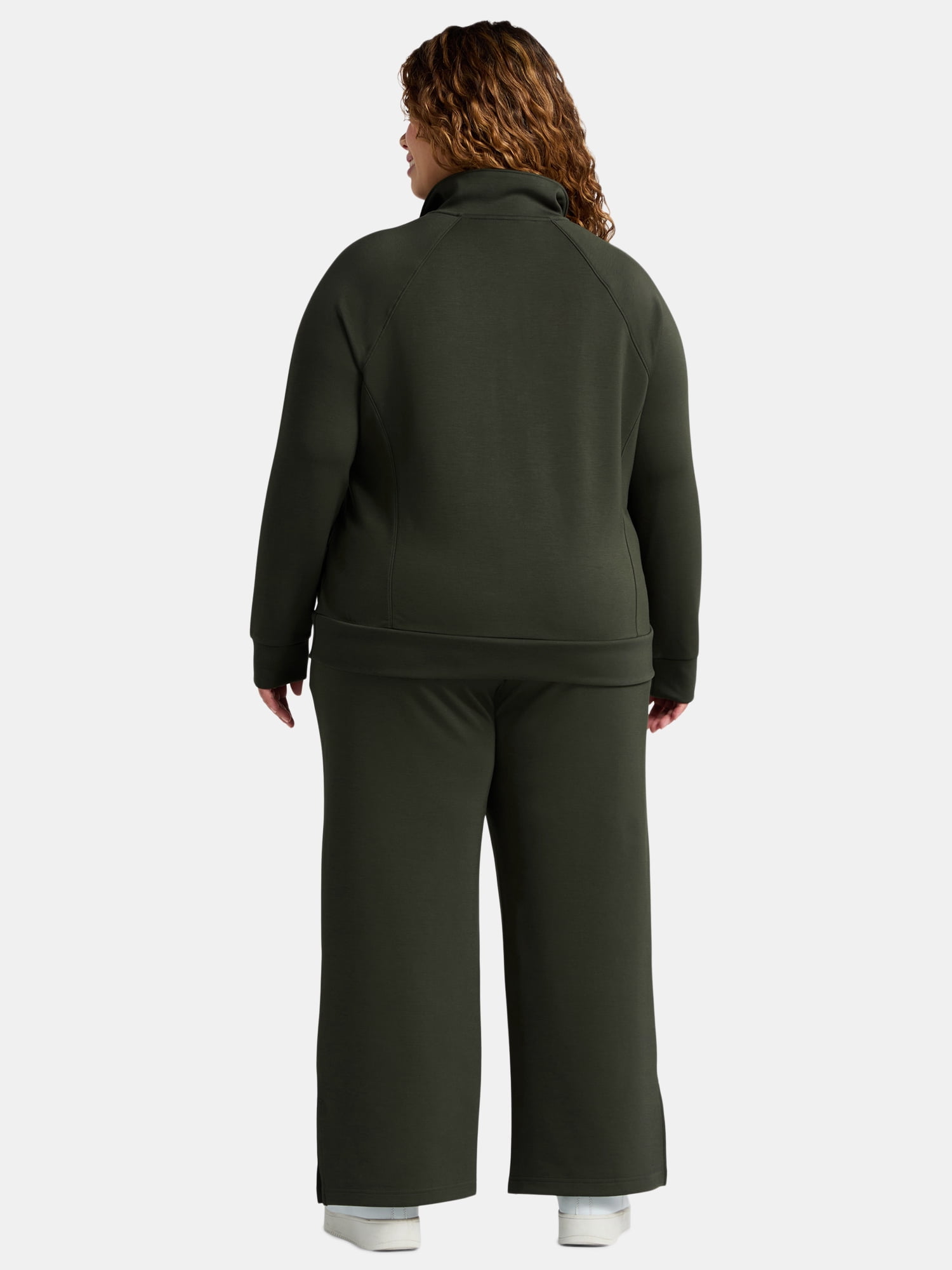 Terra & Sky Women's Plus Scuba Knit Sweatshirt and Sweatpants Set, 2-Piece, Sizes 0X-4X