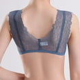 thumbnail image 4 of FcBaudy Bras for Women Everyday Bras Ladies' Lightweight Front Button With Small Floral Patterns Gathered With Steel Rings Thin Straps Back Button Bra Women bra, 4 of 5