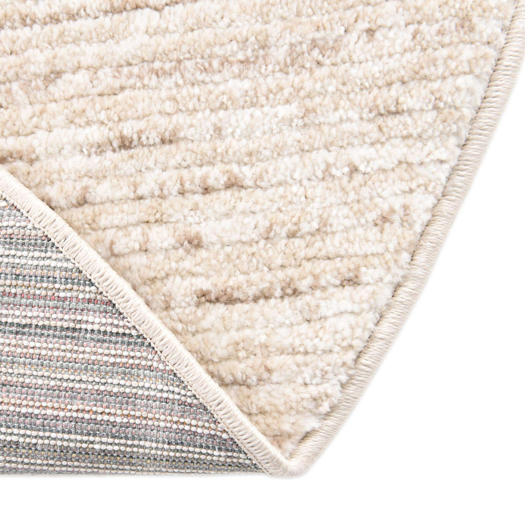 Rugs.com Gemstone Collection Rug – 4' x 6' Oval Ivory Medium Rug Perfect For Living Rooms, Large Dining Rooms, Open Floorplans