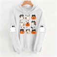 thumbnail image 5 of Busydd Halloween Graphic Hoodies For Women Trendy Cute Ghost Pumpkin Print Fall Tops Casual Long Sleeve Drawstring Hooded Sweatshirt With Pocket, 5 of 6