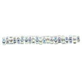 thumbnail image 2 of 50 Pieces Rhinestone Rondelle Handmade Rondelles Loose Bead Spacer Beads Jewelry Crystal Multi-colors Loose Bead Earring Necklace Accessories White AB, 2 of 6