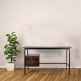 thumbnail image 5 of Spitiko Homes Modern Writing Desk Wood & Metal in Walnut, 5 of 5