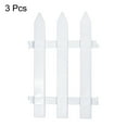 thumbnail image 3 of Uxcell 13.8x19.7 Inch Plastic Garden Picket Fence Tip Fencing Path Border Edging White 3 Pack, 3 of 5