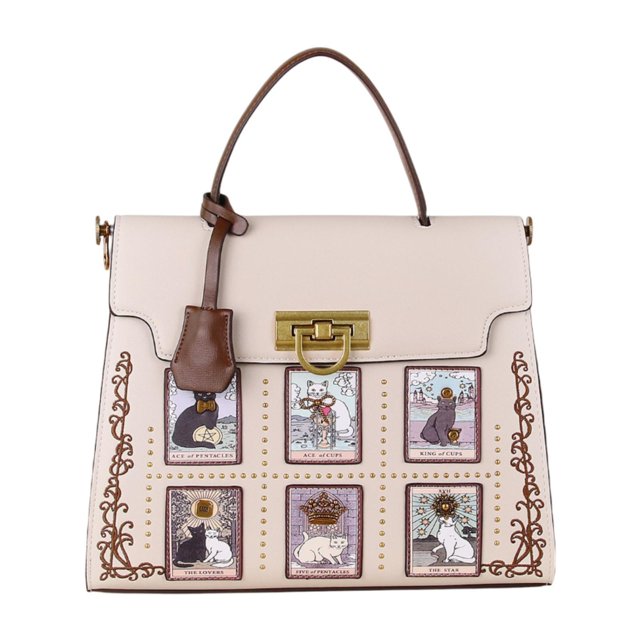 Bolso de mano para mujer, bolso de hombro con patrón de gato moderno para vacaciones, fiesta, trabajo al aire libre