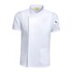 thumbnail image 2 of Chaqueta de chef de manga corta, transpirable, uniforme de cocina para hombre y mujer. Blanco XXL, 2 of 8