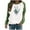 Green#womens halloween shirts plus size, variant on Halloween Womens Shirt Raglan Long Sleeve Crewneck Sweatshirt Funny Ghost Print Tops Vintgae Festival Clothes Gift Green,S