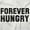 White, variant on Forever Hungry Hangry Foodie Geek Zip Up Hoodie Men's Women's Brisco Brands X