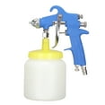 thumbnail image 2 of Airbrush F 75 1.5mm Paint Sprayer Hydrocone Type Stainless Steel Air Varnish Sprayer for Automotive Industrial Blue, 2 of 8