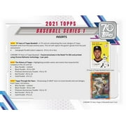 Topps 2021 Baseball Series One Hanger Box Containing 67 Cards