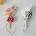 thumbnail image 5 of Dainty Calla Lily Flower Brooches Pins for Women Men Wedding Corsage Pink White Flowers Brooch Lapel Pin Suit Collar Dress Accessories Fashion Floral Jewelry for Party, 5 of 12