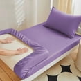 thumbnail image 4 of Cotton Fitted Sheet | Mattress Cover Protector | Breathable Bed Sheet for Dorm or Home | Stretchable Bottom Sheet with Deep Pocket | Smooth Fitted Bedding for Mattress Up To 4 Inches, 4 of 7