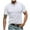 White, variant on hotojiny Mens Golf Shirts Henley Collarless Cotton Summer Top Casual Short Sleeve Plain Color Beach Vaction T Shirts