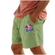 thumbnail image 1 of Pantalones Cortos para Hombre Cintura Elástica con Bolsillos Color Sólido Casual Cordón Suelto Pantalones Cortos de Ejercicio, 1 of 4
