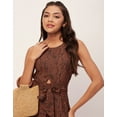 thumbnail image 5 of Moomaya Printed Jumpsuits For Women, Sleeveless, Front Cut Out Style Jumpsuit, 5 of 8